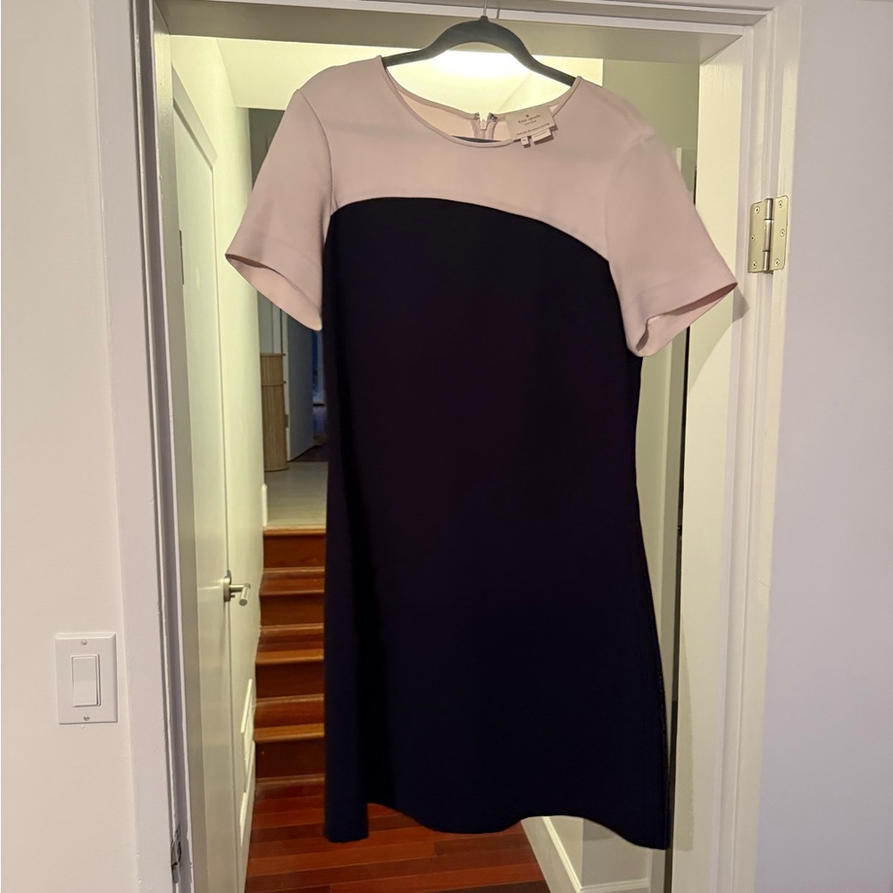 Kate Spade Navy and Cream Mini Dress